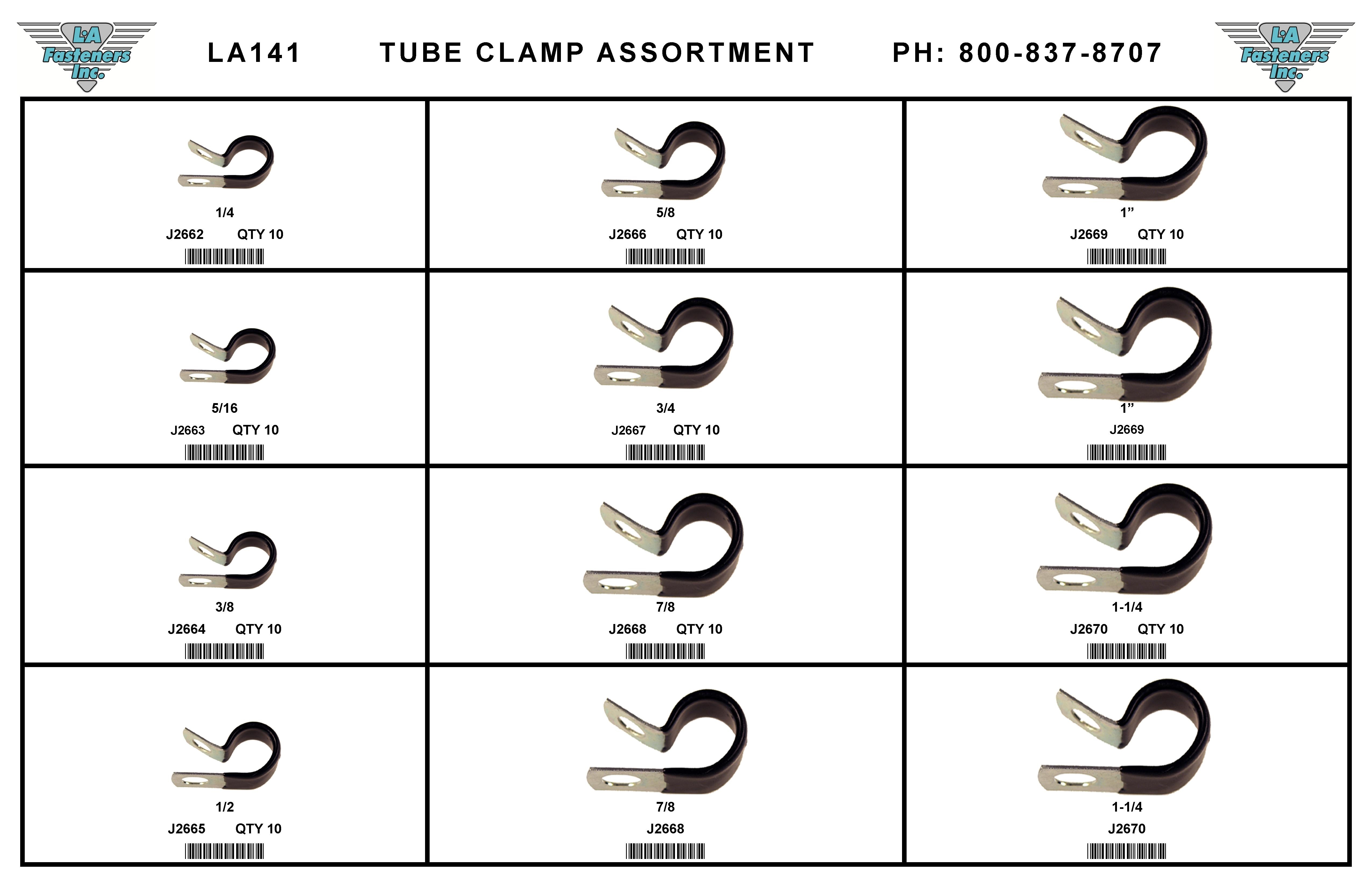 ASSORTMENT TUBE CLAMP